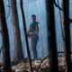 Frank Castle in the woods preparing to go in for the kill.